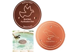 MEOAlBkey Bird Bath Cleaning Tablets 2 Pack Garden Bird Bath Cleaner Purification Disc Safe for Birds Copper Free Algae Prevention for Outdoor Water Features
