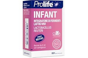 Prolife - Infant, Integratore per Bambini 0-24 Mesi con Lactobacillus Reuteri, 100 Milioni di Fermenti per Dose, 30 Dosi, Migliora la Digestione, Senza Zuccheri, 8 ml