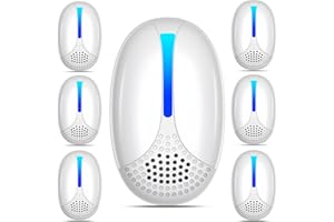 CUTEFLY Repelente Ultrasónico de Plagas, 2025 Nuevo Electrónico Repelente Mosquitos Insectos para Interiores Anti Cucarachas, Moscas,Mosquitos,Ratones,Arañas,100% Inofensivo para Mascotas y Humanos- 6 Piezas