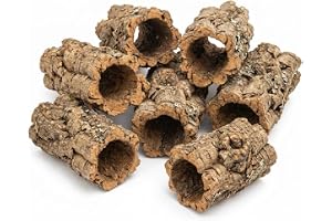 Kork ek bark korkrör 15 – 20 cm lång 6 – 7 delar naturlig kork bark terrarium modelltillverkning dekoration