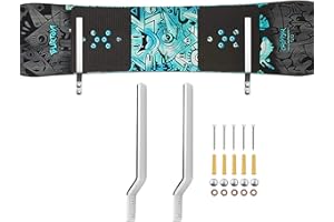 YYST Snowboard Storage Rack Wall Mount - Hardware and Screw Cover Included- Hold 1 Board