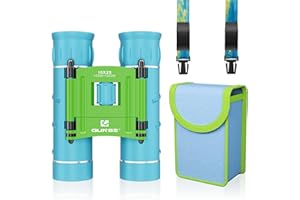 QUNSE 10x25 Binocolo Professionale Bambini Compatto, Binocolo da Teatro Safari Bird Watching,Escursionismo e Campeggio,Marino,Viaggi,Caccia,Campeggio,Concerto
