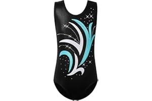 HUAANIUE Ragazza Ginnastica Leotard 3-12A Senza maniche Balletto Leotard Blu Ragazze Abbigliamento sportivo Ballando Viola Palestra Abito Leotards atletici Balletto Bambini Costume