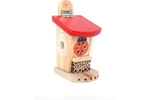 Wildlife World Live Ladybird Lodge Cage à Coccinelle Rouge/Marron