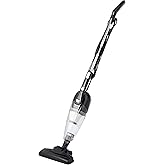 Amazon Basics 2-in-1 Corded Upright Vacuum Cleaner, ECO Motor, HEPA filtration, Lightweight Stick, Black