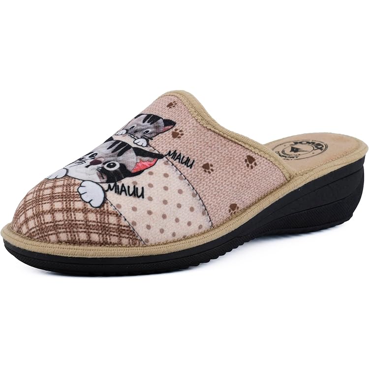 Chaussons Femme JOMIX En Fausse Fourrure - Semelle TPR Antidérapante - Doublure Peluche Chaude - Cœur Décoratif - Pour Maison, Intérieur