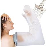 BLJ&reg; Long Arm Adult Shower Cast Protector &ndash; Waterproof Long Arm Plaster Cover, Flexible and Reusable for Daily Use + Storage