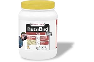 VERSELE-LAGA - NutriBird A19 - Pappa da imbecco alla Mano per Piccoli di Pappagallo - Ara, cenerini ed ecletto - Energia - 800g