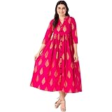 Amayra Women's Knee-Length Rayon Kurta – Printed Straight Cut Kurta For Casual Wear - View #7