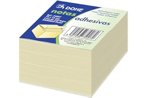Dohe 75007 karteczki samoprzylepne, 75 x 75 mm, żółte, 400 arkuszy