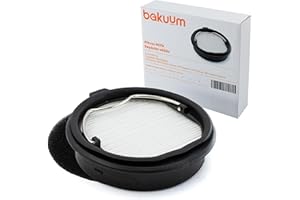 BAKUUM Filtro para Rockstar 900 Ultimate, 1500 Ultimate Ergowet, 1700 Advance Ergowet, 2000 Ultimate, 2500 Ultimate, 3000 Advance Ergowet. Filtro de Alta Eficiencia para aspirador de Escoba.