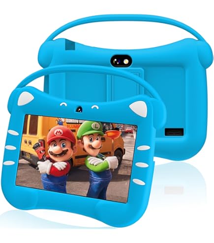 Veidoo Android Kindertablet 7 Inch, Android Tablet voor Kinderen, 2GB RAM 32GB ROM, WiFi, IPS-scherm, Ouderlijk Toezicht, Spellen, Educatieve Tablet voor Peuters(Roze