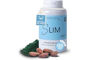 SEVERINO BECAGLI SPIRULINA MADE IN TUSCANY Glucomannano per Controllo del Peso – Sazietà & Metabolismo con Spirulina, Cromo e Cacao – 120 Compresse da 1,2 g