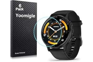 Yoomigle 6-pak kompatybilnych z Garmin Venu 3 folia ochronna na ekran do zegarka Garmin Venu 3 Smart Watch, folie, osłona ekranu, krystalicznie czysta HD, odporna na zarysowania, ochrona przed