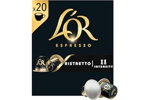 L'OR Ristretto (104 g), 20 szt. kapsułek do kawy Lor, kompatybilne z Nespresso, mocny aromat, zrównoważona uprawa
