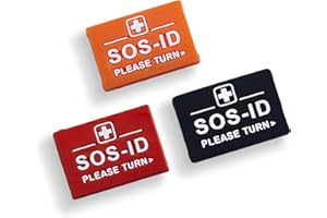 ID-NO.COM ID-NO_com SOS-ID Armbandschlaufen (3er Set) für Notfallarmband aus Silikon mit QR-Code – langlebige & wasserfeste SOS Armband Schlaufen für Notfälle – schneller Zugriff auf Gesundheitsdaten