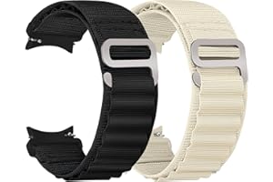 Runostrich Alpine Loop Pasek do zegarka, kompatybilny z Samsung Galaxy Watch 5/4 40 mm, 44 mm / Galaxy Watch 5 Pro / Galaxy Watch 4 Classic 42 mm / 46 mm, sportowy nylon Solo Titanium G-Hook, dla