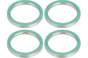 YINETTECH 4pcs Motorcycle Manifold Gaskets 42x34x5mm 14181-14D00 Compatible with Suzuki GSF1200 Bandit 1995-2006