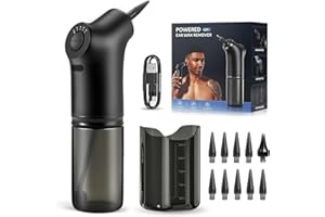 UXEN Ear Wax Removal Kit - Electric Water Powered Ear Cleaner Tool for Adults & Kids, Home Use - 4 Cleaning Modes, 10 Disposable Tips