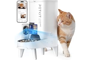 PETKIT Ny Automatisk Kattmatare med Kamera, 1080P, Identifiering av Flera Katter, 2.4 G & 5GHz WiFi, 3L Matautomat för Katter