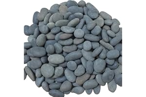 ruidinaways 0.39-1.57 inch Natural Irregular Pebbles Stones Gravel, Decorative Landscaping Garden Rocks for Aquarium Flowerpot Succulents Vases Fillers Plant Drainage,2lb Bag