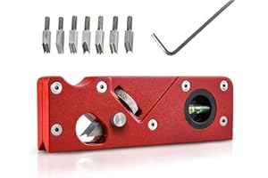 FRUNIMALL Woodworking Edge Corner Plane, 45 Degree Bevel Edge Corner Plane Woodworking Edge Corner Block Plane with with 7 Cutter Head for Chamfering and Trimming DIY Hand Tool