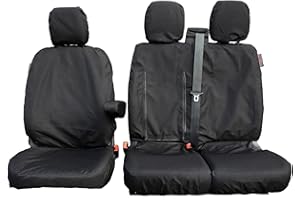 HEAVY DUTY COVERS Tailored Waterproof Heavy Duty Seat Covers to fit the Ford Transit Custom 2013-2023 | Driver & Double Passenger