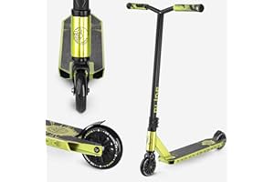 Trottinette Freestyle Movino Glide Roulements ABEC 9 Trottinette Résistante aux Acrobaties Pro Stunt Scooter Roues de 100mm Poids 3,3kg Aluminium 6061