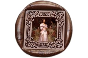 ATOPBB Custom Wax Seal Stamp - Frame Wax Seal Stamp Create Your Own Design, Logo, or Picture | Perfect for Wedding Invitations, Wine Decoration, Envelopes, Christmas Gifts, and Graduation Keepsakes (F08)