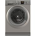 Ariston Premium Washer 8KG with 16 Programs, Fully Automatic Front Load, 1200 RPM, Steam Hygiene Technology, Digital Display, Child Lock, 10 Year Warranty On Inverter Motor-NS823CGGGCC-Silver
