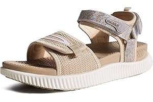 KuaiLu Sandales Randonnée Femmes Sport et d'extérieur Confortable Orthopedique Soutien Voûte Plantaire Sandale Réglables été Léger Antidérapante Sandales