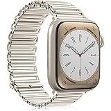 TOPsic Metall Apple Watch Armband 38mm 40mm 41mm Damen Herren, Klassisches Prämie Uhrenarmband Edelstahl Ersatzarmband Dressy