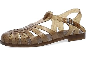 Andrés Machado - Wygodne gumowe letnie sandały unisex dla kobiet i mężczyzn - AM188 - Sandały z zapięciem na klamrę - Rozmiary specjalne od 35 do 48 EU