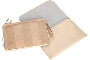 Bolsa para pañales LÄSSIG con cambiador para llevar de viaje/Casual Changing Organizer beige/camel