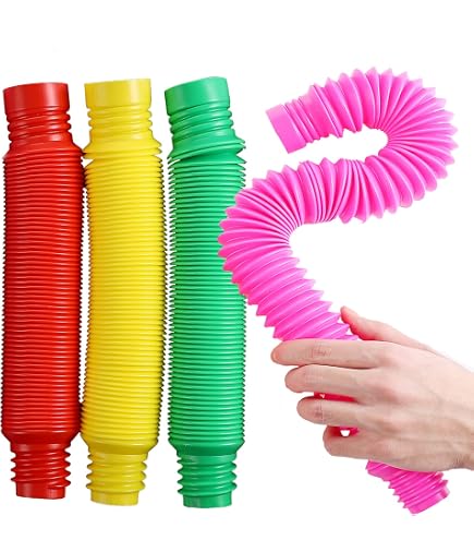 Giocattolo Fidget Pop Tube 1-10 Pezzi - Tubo Elastico Antistress Per Bambini E Adulti (Autismo, ADHD)
