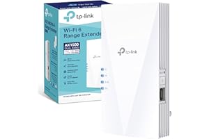 TP-Link RE500X WiFi 6 AX1500Mbps, WiFi Extender Booster, Internet Booster, Gigabit Ethernet Port, WiFi Booster Range Extender, EasyMesh, Access Point, WiFi Repeater, App Control Easy Setup, UK Plug