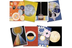 Wee Blue Coo Hilma Af Klint Modern Abstract Painting Symbols Wall Art Print Poster Home Decor Premium Pack of 8 Astratto Pittura Parete Manifesto Casa