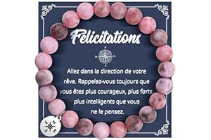 QianSiLi Cadeau Femme,Bracelet Pierre Naturelle Femme,Bracelet Personnalisé Femme,Cadeau Femme Anniversaire,Cadeau Noel Femme,Cadeau pour Maman,Collegue,Petites,Amie,Soeur,Grands-mères