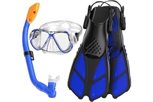 Adicop Máscaras de Buceo y Tubo Máscara,Esnórquel settauch Set, Snorkel Set,Gafas de Buceo para Adulto Y Niños