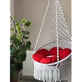 HUMA Makrome Salıncak, bah&ccedil;e salıncağı,teras,balkon,ip Salıncak