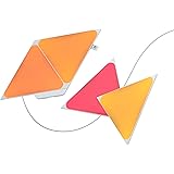 Nanoleaf Shapes Triangle Starter Kit, 4 Triangoli Luminosi LED RGBW Smart, Applique da Parete Interno Modulari, Luci Led 16M 