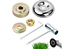 BAVOOTY Lama Dado Fissaggio Kit,Kit Adattatore Tosaerba,Accessori Per Decespugliatori In Metallo,Cambio Lama Dado Fissaggio,Fissaggio Decespugliatore in Metallo,per Tosaerba,Macchina per L'Irrigazione,6Pezzi