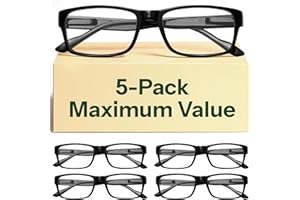 Gaoye 5 pack Reading Glasses Men/Women, Eyeglasses, Blue Light Readers for Men/Women, Computer Eye Glasses, Cheaters