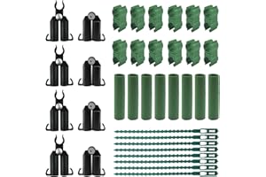 SHUIYUE Juego de conectores de enrejado de plástico para plantas, clip de conector ajustable para plantas, para plantas en maceta de árbol de jardín