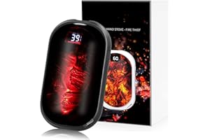 Nuision Hand Warmer Rechargeable, Portable Electric Hand Warmer, 5000mAh Electric Pocket Handwarmer USB Power Bank, 3 Heating Levels, Warm Gift for Women Men, Ideal for Raynauds, Outdoor Camping, Ski