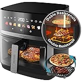 Cecotec Freidora de Aire sin Aceite de 8L con Doble Resistencia, Plancha, Grill, Air Fryer Cecofry&Grill Duoheat 8000. 2200W,