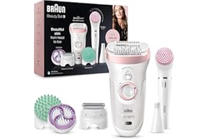 Braun Silk-épil 9 Beauty Set Deluxe 9-995 Epilatore Donna 9-In-1 Wet&Dry Senza Fili– Con Rasoio, Pulizia Viso Esfoliazione Corpo