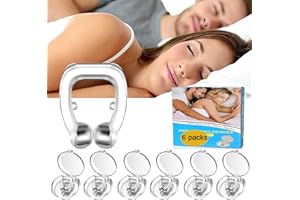 SVERLUUS 6PCS Pince à Nez Anti Ronflement, Clip de Nez en Dilatateur Nasal Réutilisable Silicone Magnétique Dispositifs anti-ronflement Améliore la Respiration Empêcher Pince à Nez