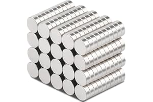 Keukenket - Lot de 200 aimants en néodyme extra puissants, mini aimants ronds, 3 x 1 mm, aimants pour tableau magnétique, aimants puissants pour réfrigérateur, style minimaliste
