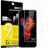 NEW'C 2 Pezzi, Vetro Temperato Compatibile con iPhone 6 e iPhone 6S, Pellicola Prottetiva Anti Graffio, Anti-Impronte, Durezz